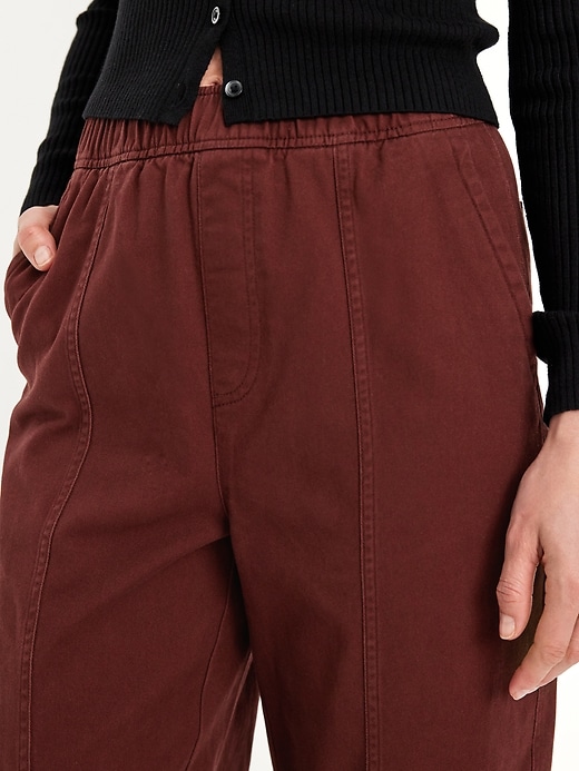 Image number 4 showing, High-Waisted Barrel Ankle Pants