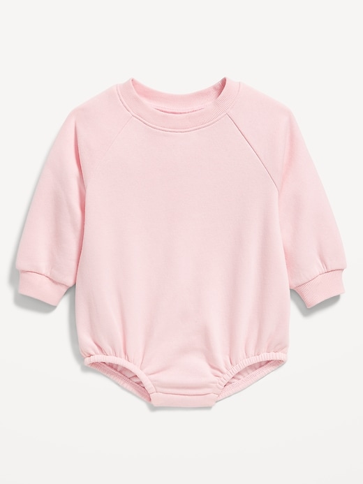View large product image 1 of 1. Long-Sleeve Fleece One-Piece Romper for Baby