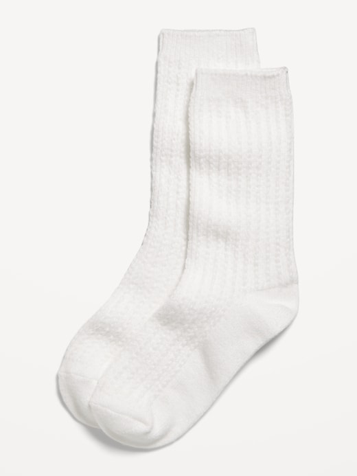 Image number 1 showing, Slouchy Textured Crew Socks for Women