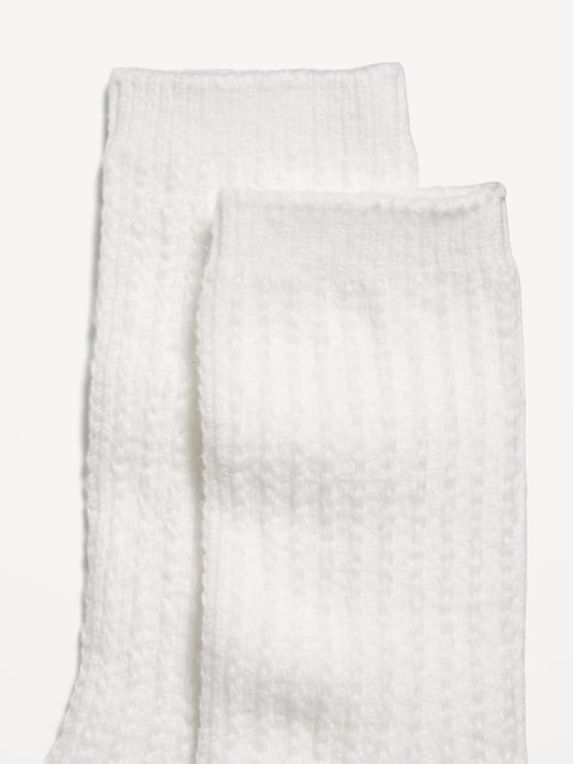 Image number 2 showing, Slouchy Textured Crew Socks for Women