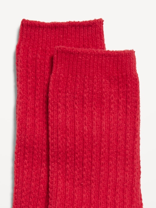 Image number 2 showing, Slouchy Textured Crew Socks for Women