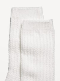 Image number 2 showing, Slouchy Textured Crew Socks for Women