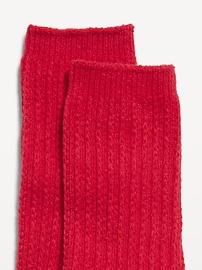 Image number 2 showing, Slouchy Textured Crew Socks for Women