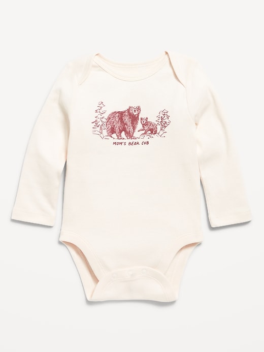 Voir une image plus grande du produit 1 de 2. Cache-couche à manches longues à imprimé unisexe pour bébé