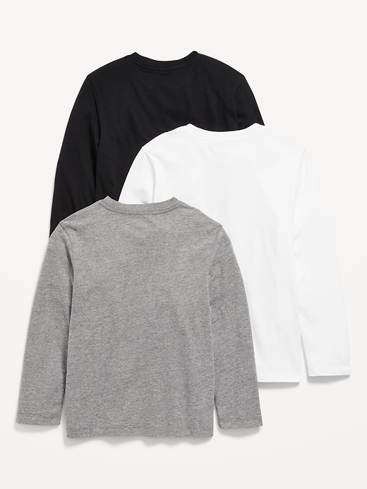 Image number 2 showing, Softest Long-Sleeve T-Shirt 3-Pack for Boys