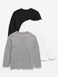 Image number 2 showing, Softest Long-Sleeve T-Shirt 3-Pack for Boys