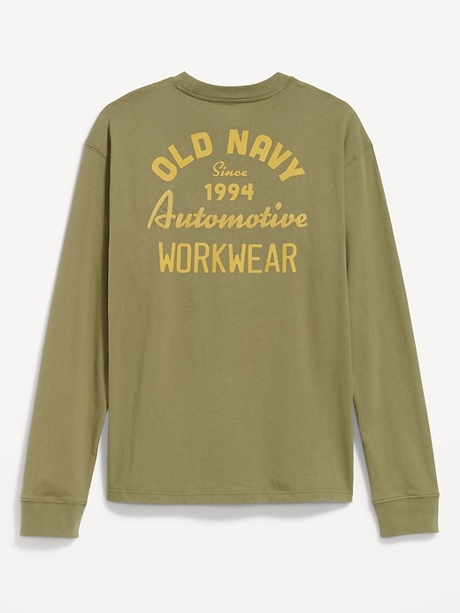 Image number 2 showing, Heavyweight Long-Sleeve Logo-Graphic T-Shirt