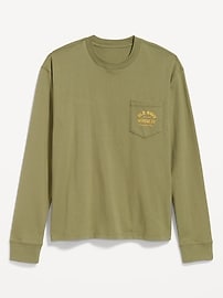 Image number 1 showing, Heavyweight Long-Sleeve Logo-Graphic T-Shirt