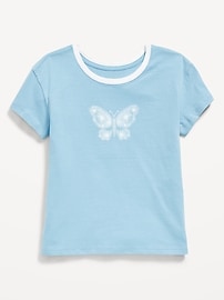 L'image numéro 1 présente T-shirt à manches courtes à imprimé pour fille