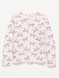 Image number 1 showing, Softest Printed Long-Sleeve T-Shirt for Girls