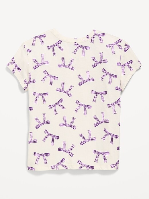 Image number 2 showing, Softest Printed Short-Sleeve T-Shirt for Girls