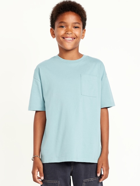 T-shirt surdimensionné à manches courtes et à poche pour garçon
