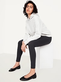 View large product image 3 of 6. High-Waisted Jersey Fashion Layering Leggings