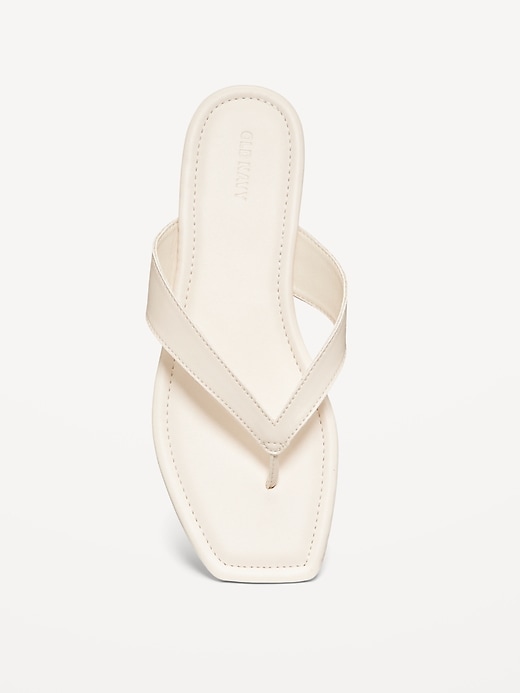 Image number 6 showing, Faux-Leather Flip Flop for Women