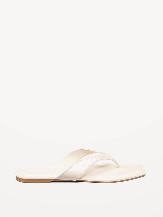 Image number 7 showing, Faux-Leather Flip Flop for Women