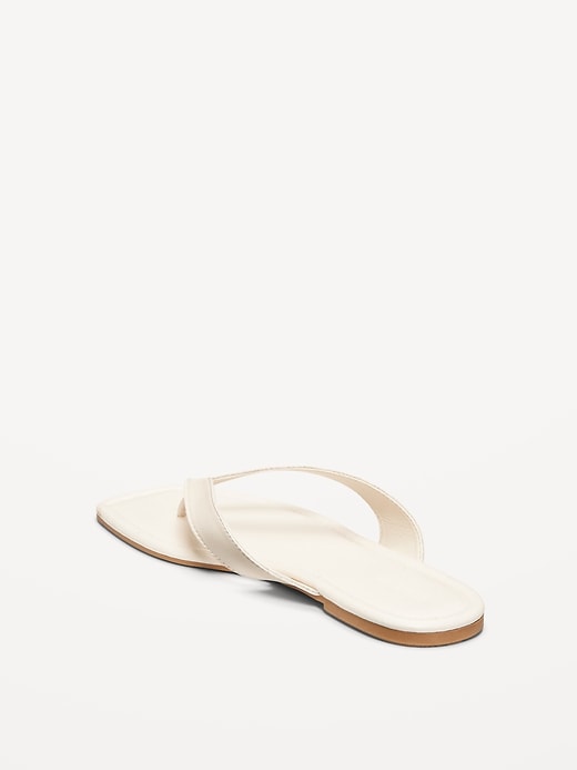 Image number 8 showing, Faux-Leather Flip Flop for Women