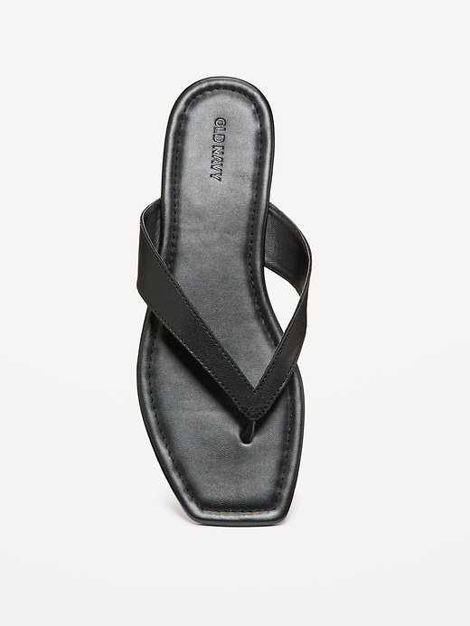 Image number 6 showing, Faux-Leather Flip Flop for Women