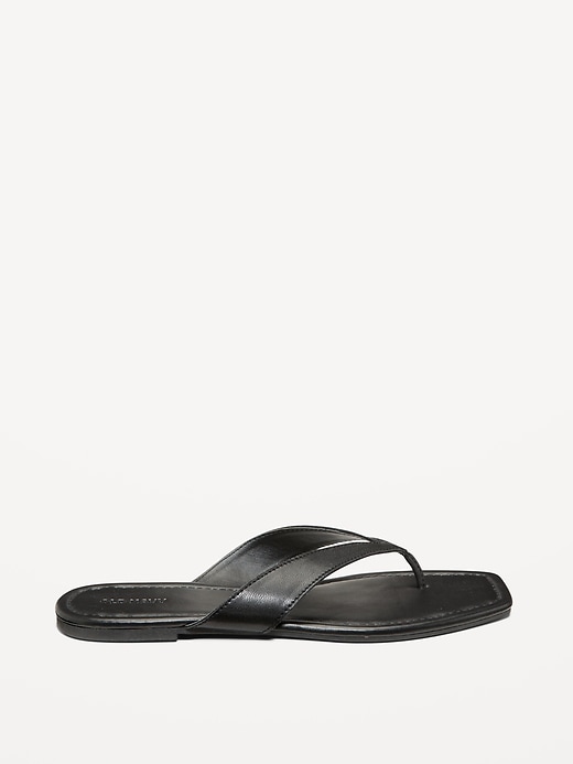 Image number 7 showing, Faux-Leather Flip Flop for Women