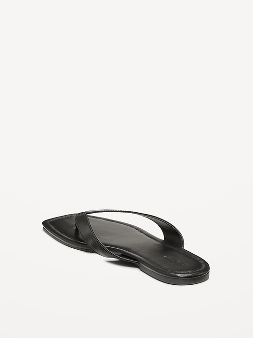 Image number 8 showing, Faux-Leather Flip Flop for Women