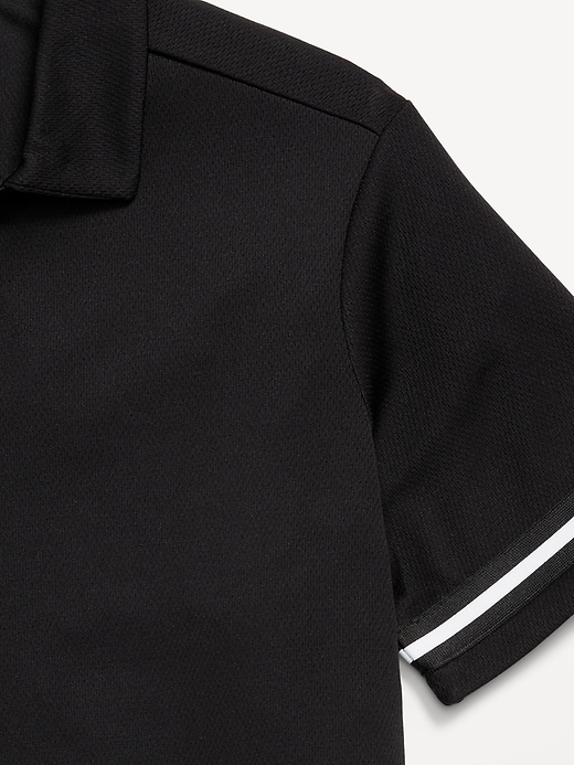 L'image numéro 4 présente Chemise en maille à col Performance Go-Dry Cool pour garçon