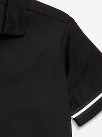 View large product image 4 of 4. Collared Mesh Go-Dry Cool Performance Shirt for Boys