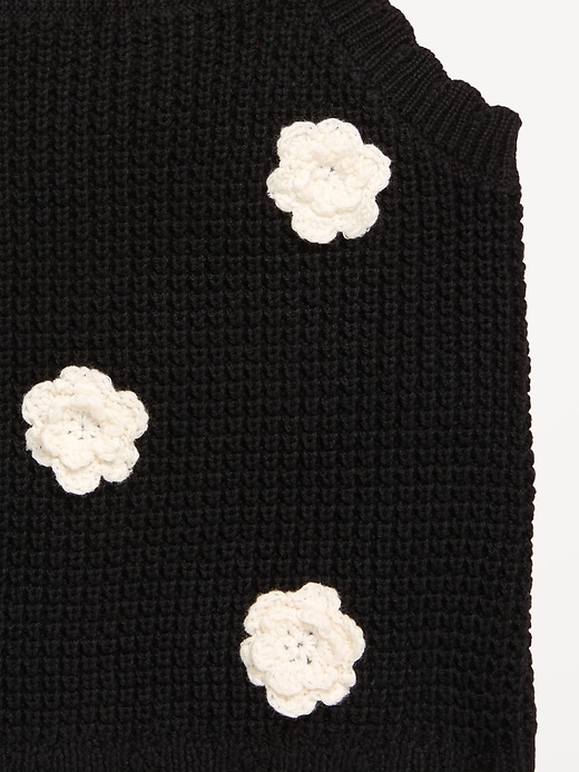 View large product image 2 of 3. Applique Sweater-Knit Tank Top for Toddler Girls