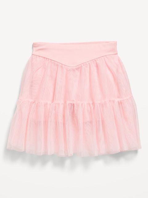 High-Waisted Tutu Performance Skort for Toddler Girls