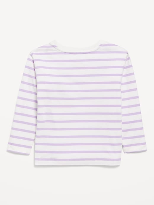 View large product image 2 of 2. Printed Long-Sleeve T-Shirt for Toddler Girls