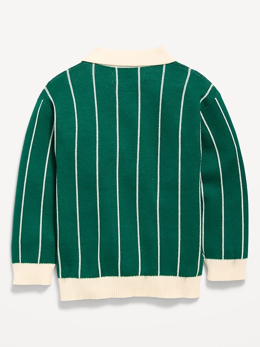 Image number 2 showing, HOLD: Long-Sleeve Collared Sweater for Toddler Boys