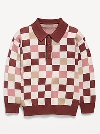 Image number 2 showing, HOLD: Long-Sleeve Collared Sweater for Toddler Boys