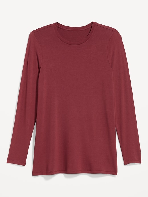 Image number 8 showing, Luxe Long-Sleeve Crew-Neck Tunic