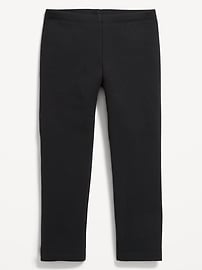 L'image numéro 1 présente Legging à doublure en molleton avec applique en forme de cœur pour toute-petite fille