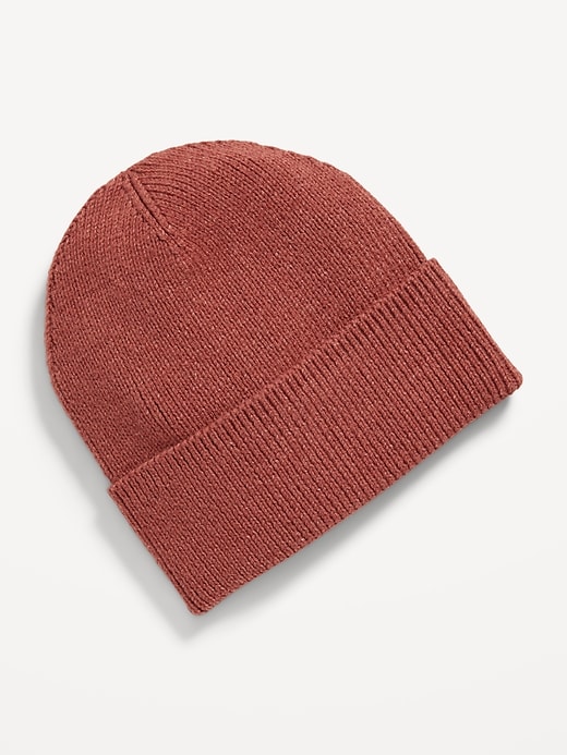 Image number 1 showing, Wide-Cuff Ribbed Beanie for Men