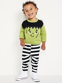 Image number 1 showing, French-Terry Halloween Sweatshirt and Sweatpants Set for Baby
