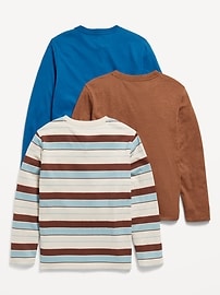 Image number 2 showing, Softest Long-Sleeve T-Shirt 3-Pack for Boys