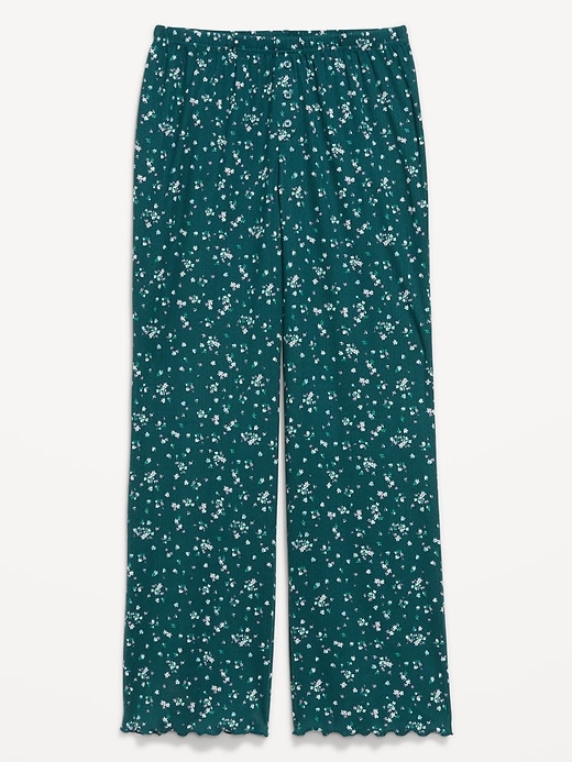 Image number 4 showing, High-Waisted Cozy Rib Pajama Pants