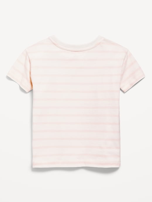 View large product image 2 of 2. Short-Sleeve Pocket Graphic T-Shirt for Toddler Girls