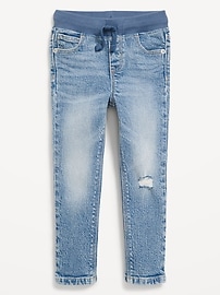 Image number 1 showing, Skinny 360° Stretch Knit-Waist Jeans for Toddler Boys