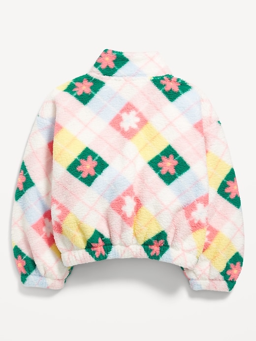 Image number 4 showing, Oversized Sherpa Zip Jacket for Girls
