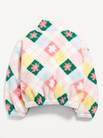 Image number 4 showing, Oversized Sherpa Zip Jacket for Girls