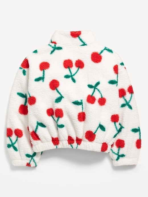 Image number 4 showing, Oversized Sherpa Zip Jacket for Girls