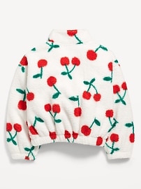 Image number 4 showing, Oversized Sherpa Zip Jacket for Girls