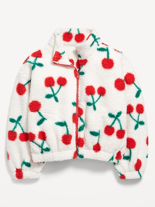 Image number 3 showing, Oversized Sherpa Zip Jacket for Girls