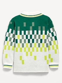 Image number 2 showing, Long-Sleeve Collared Soccer Sweater for Toddler Boys