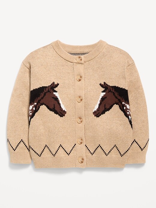 Image number 2 showing, Jacquard-Knit Cardigan Sweater for Toddler Girls