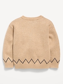 Image number 3 showing, Jacquard-Knit Cardigan Sweater for Toddler Girls