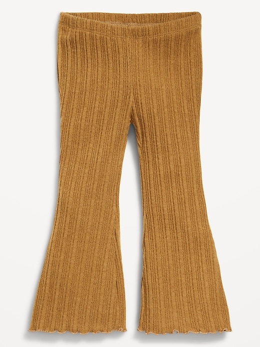 L'image numéro 1 présente Legging côtelé évasé pour toute-petite fille