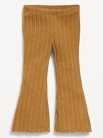 L'image numéro 1 présente Legging côtelé évasé pour toute-petite fille