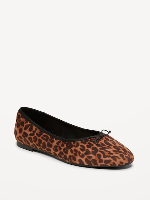 Ballerines en similicuir - Brun