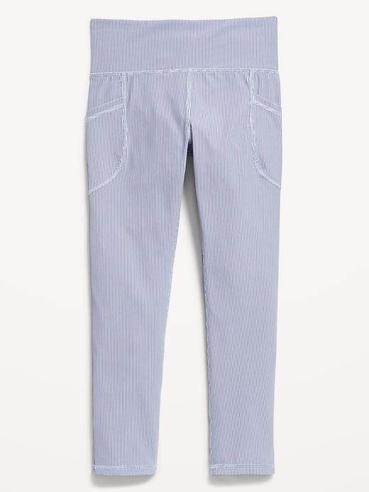 L'image numéro 5 présente Legging Performance PowerSoft côtelé longueur 7/8 à taille haute pour fille